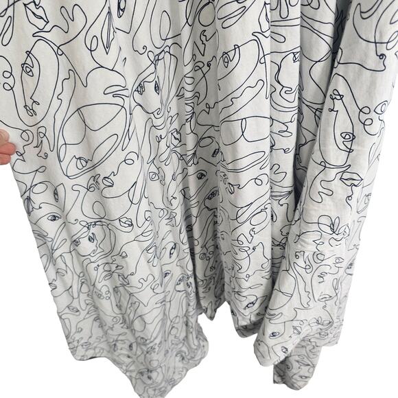 World Market Dress Knee Length Dress Swing Dress Sleeveless Dress L/XL White - Picture 3 of 8